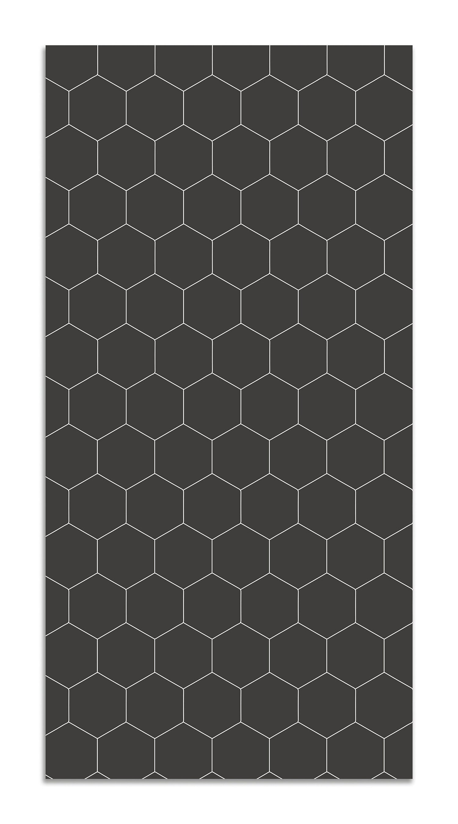 Alfombra Vinílica Mosaico Hexágonos Gris Home & Living 