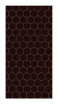 Alfombra Vinílica Mosaico Hexágonos Negro Home & Living 