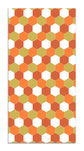 Alfombra Vinílica Mosaico Hexágonos Tono Naranja Home & Living 