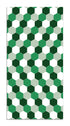 Alfombra Vinílica Mosaico Hexágonos Tono Verde Home & Living 