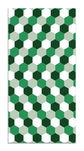 Alfombra Vinílica Mosaico Hexágonos Tono Verde Home & Living 