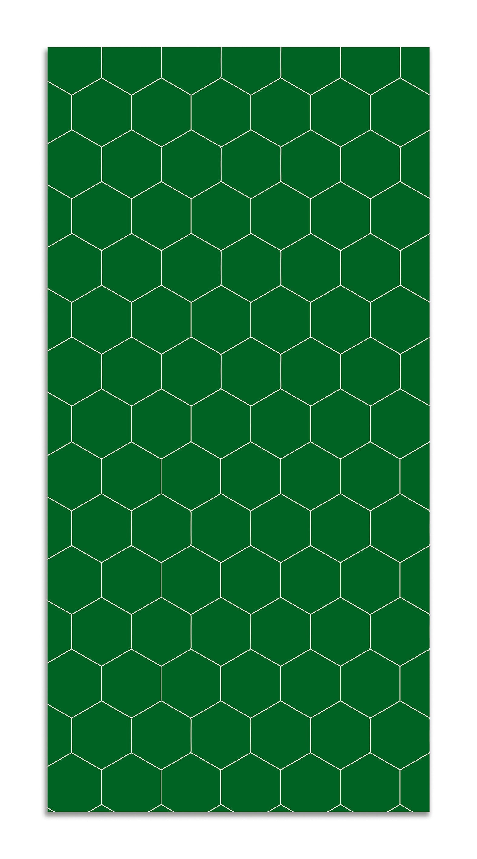 Alfombra Vinílica Mosaico Hexágonos Verde Home & Living 