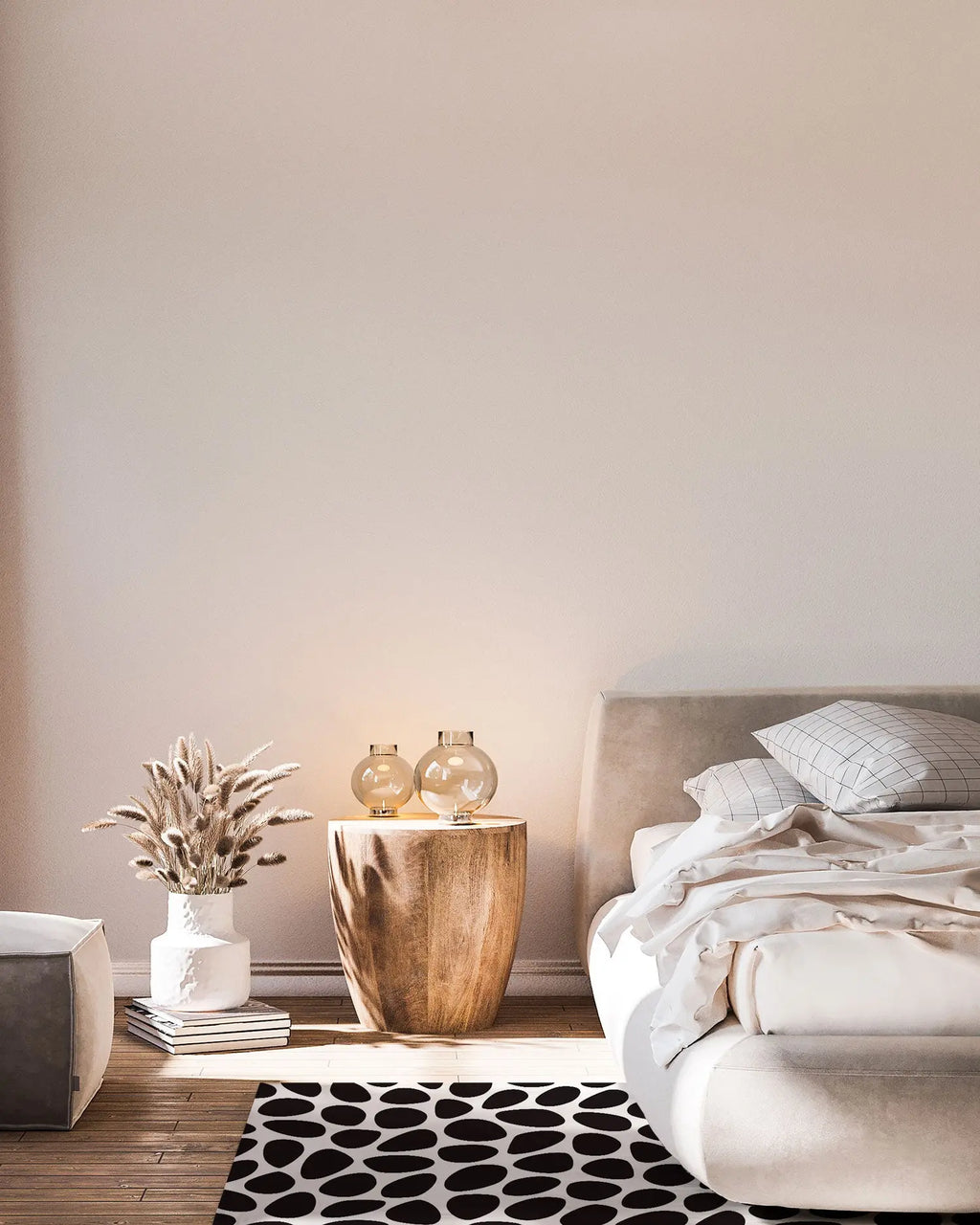 Alfombra Vinílica Patrón Empedrado Negro freeshipping - Home and Living