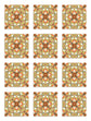 Azulejo Adhesivo Baldosa Modelo Oriental Naranja Home & Living 