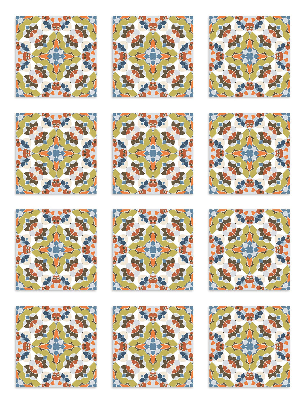 Azulejo Adhesivo Baldosín Estilo Oriental Original Home & Living 