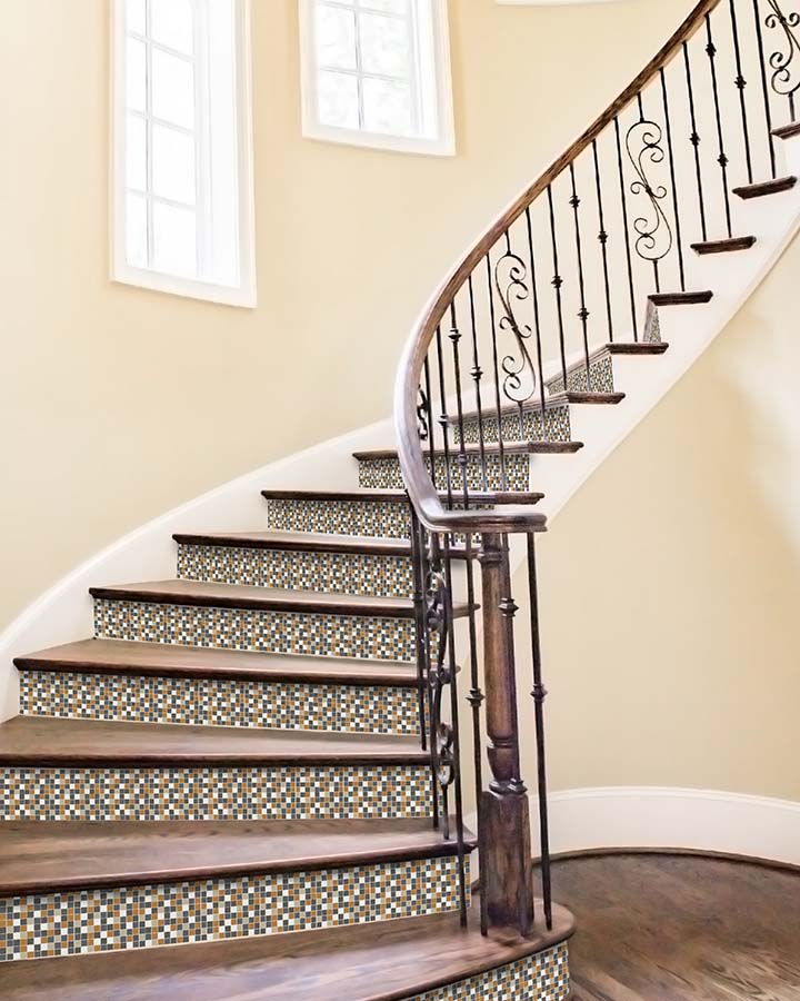 Azulejo Adhesivo Cuadrado Naranja Home & Living 