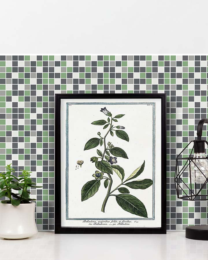 Azulejo Adhesivo Cuadrado Verde Home & Living 