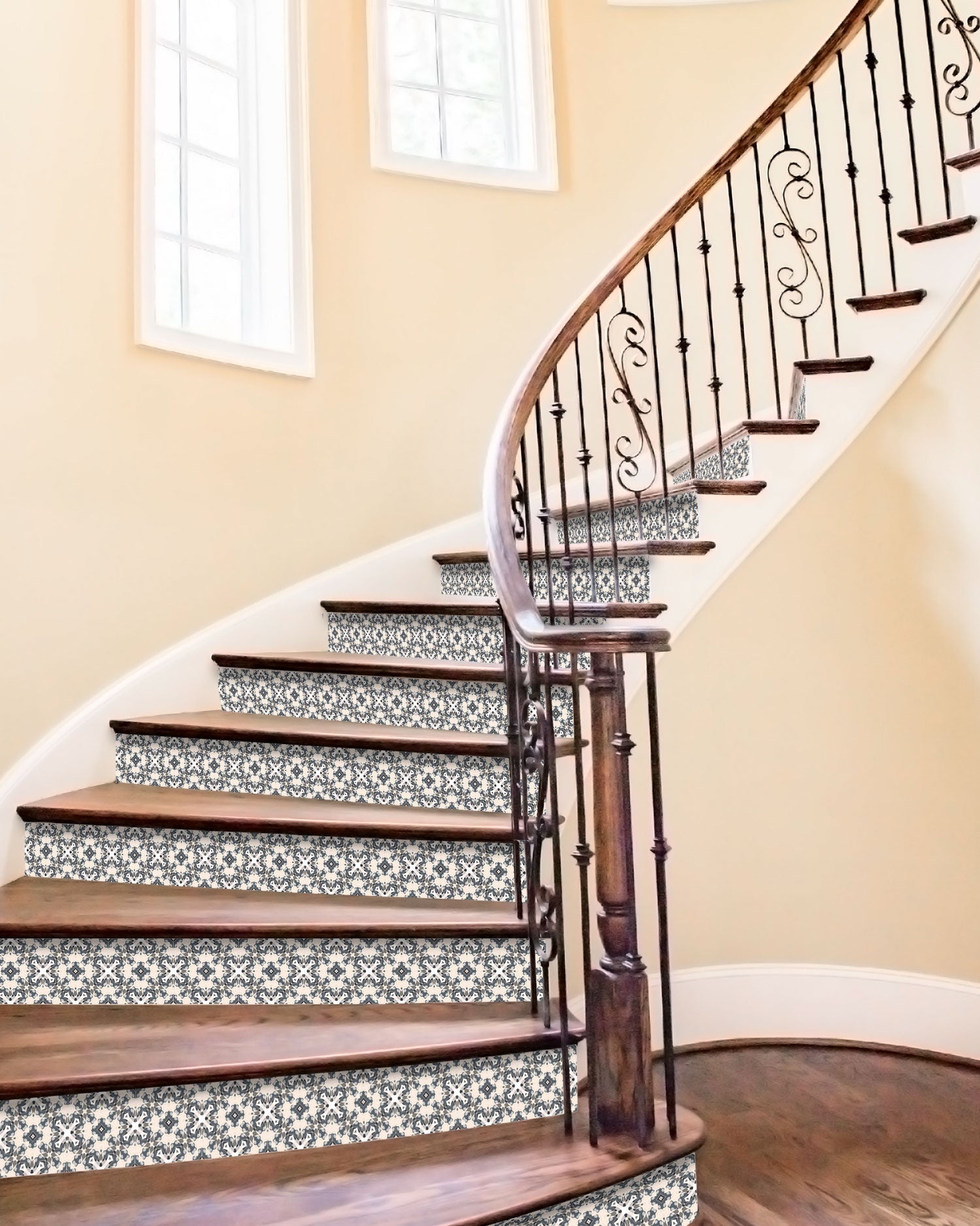 Azulejo Adhesivo Hidráulica Tipo Oriental Gris Home & Living 