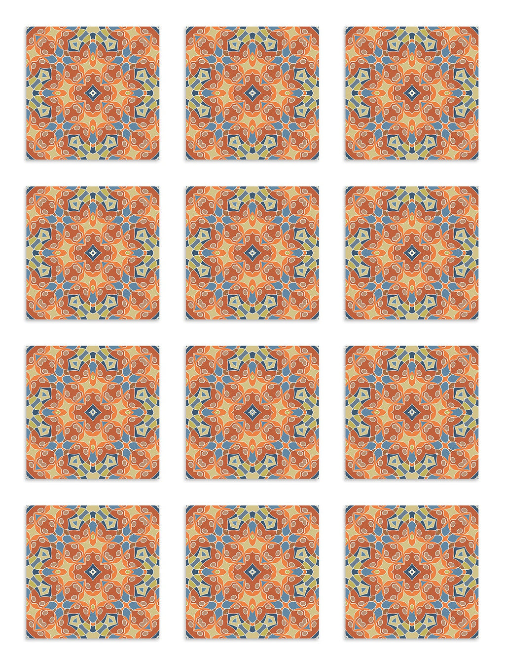 Azulejo Adhesivo Hidráulica Tipo Oriental Original Home & Living 