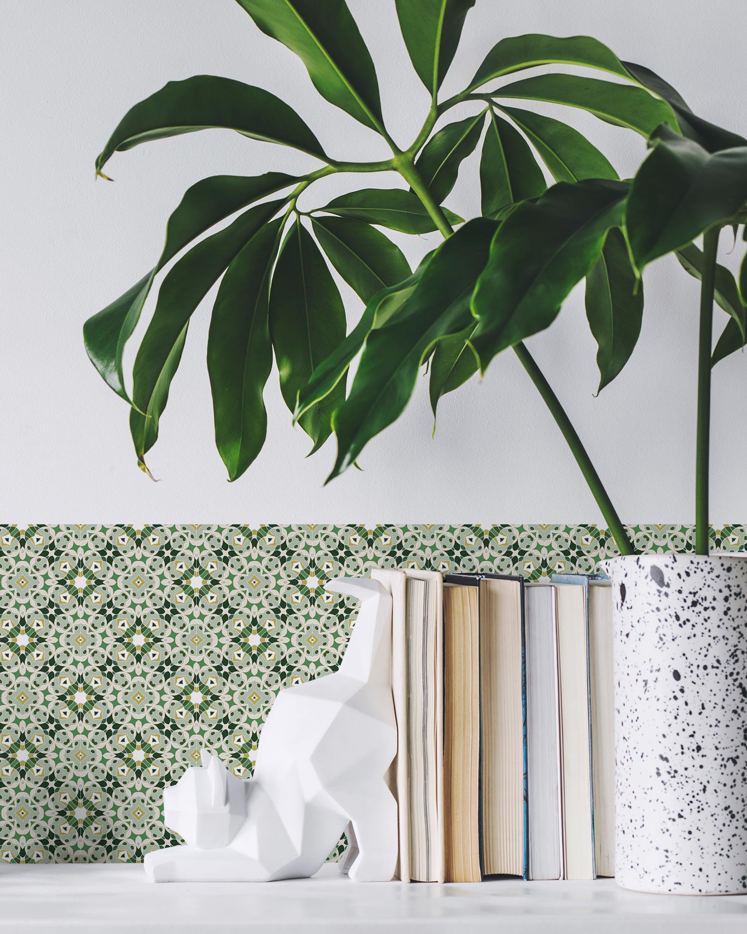 Azulejo Adhesivo Hidráulica Tipo Oriental Verde Home & Living 