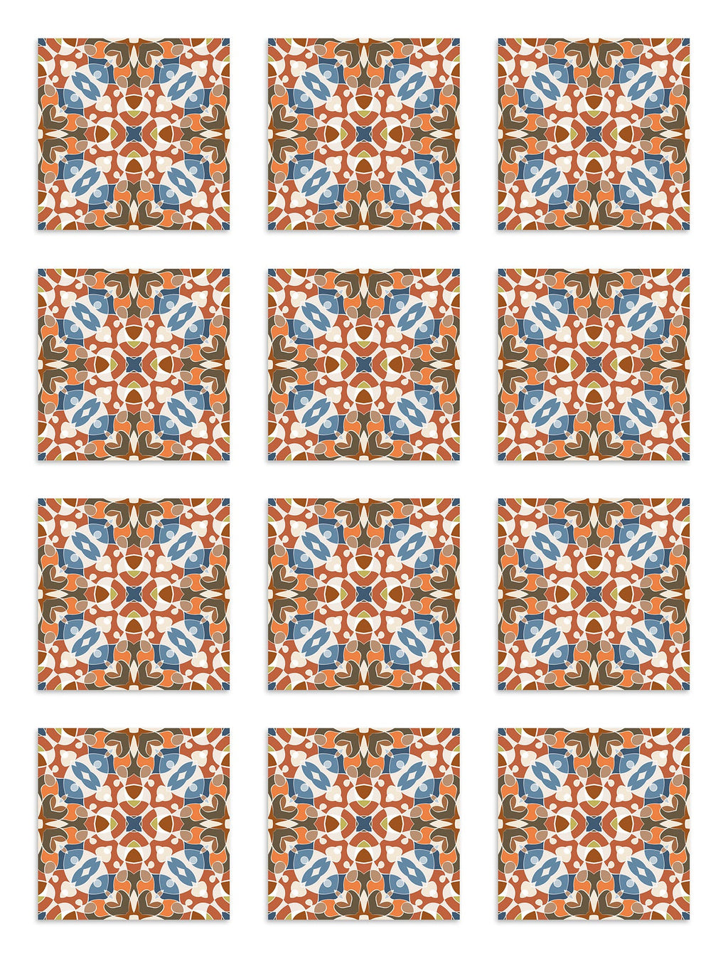 Azulejo Adhesivo Hidráulico Estilo Oriental Original Home & Living 