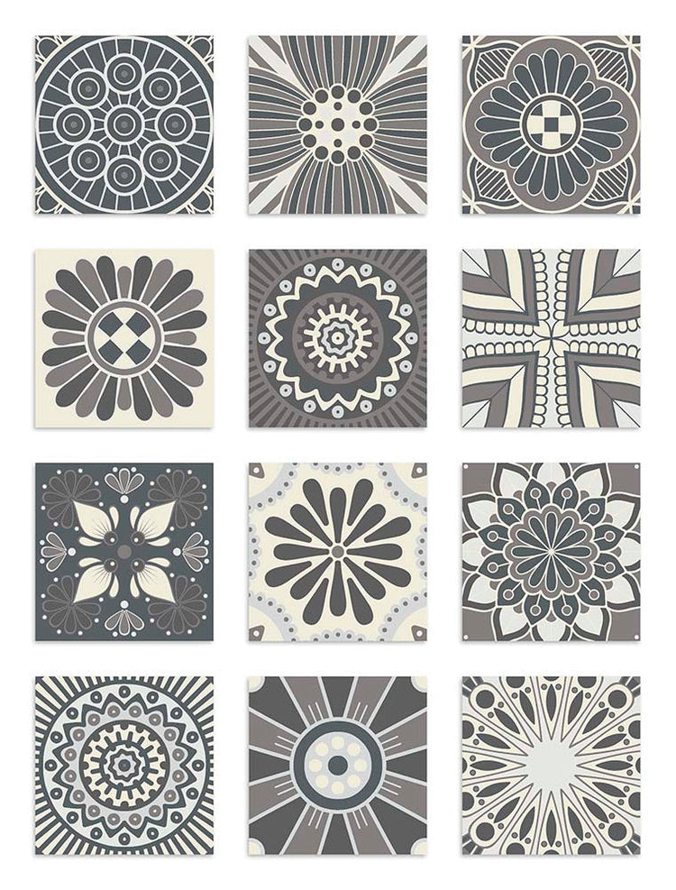 Azulejo Adhesivo Hidráulico Gris Home & Living 