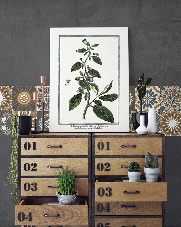 Azulejo Adhesivo Hidráulico Naranja Home & Living 