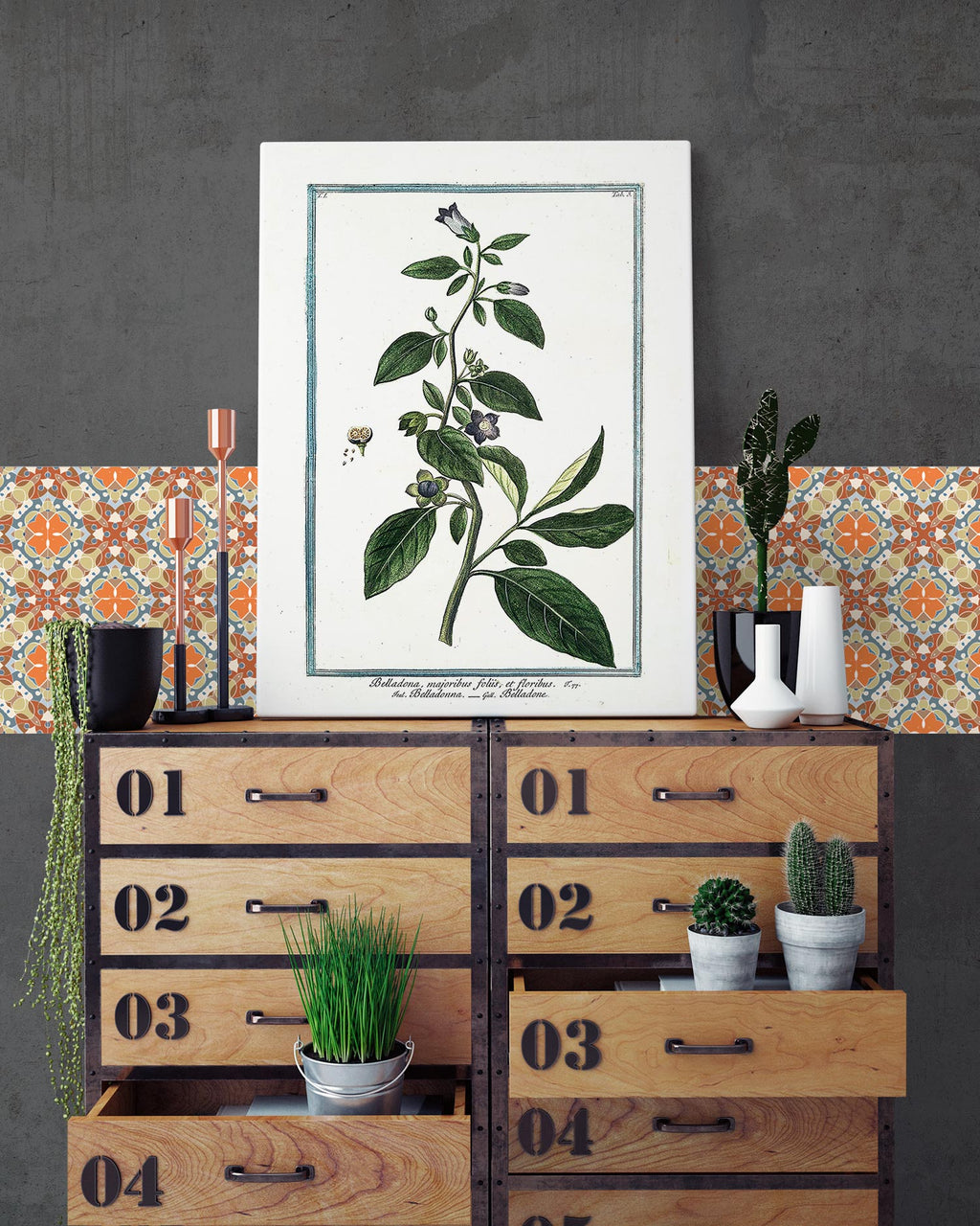 Azulejo Adhesivo Hidráulico Oriental Mosaico Original Home & Living 