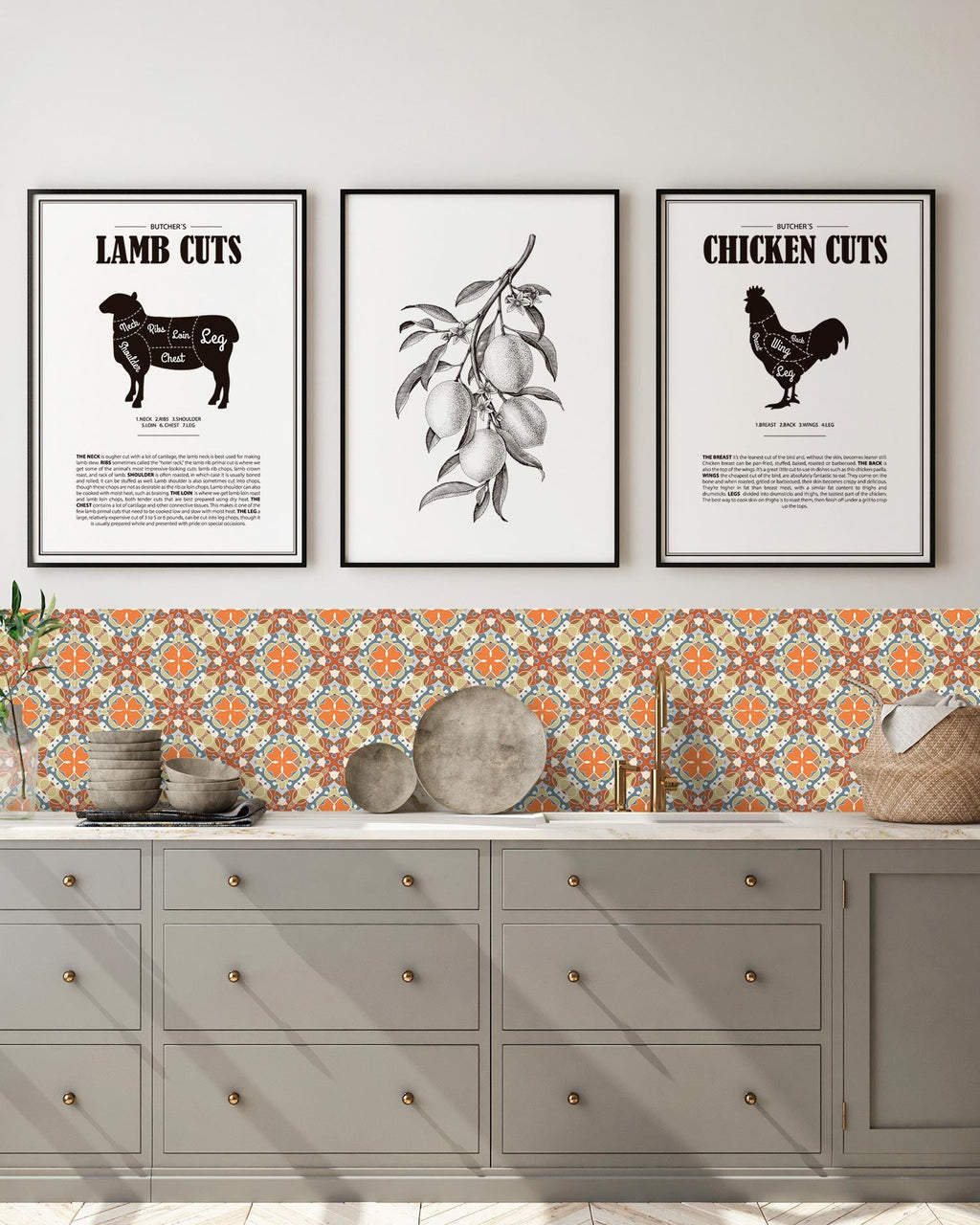 Azulejo Adhesivo Hidráulico Oriental Mosaico Original Home & Living 