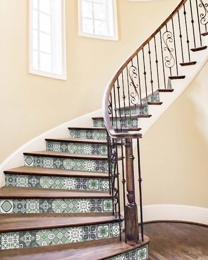 Azulejo Adhesivo Modelo Hidráulico Verde Home & Living 