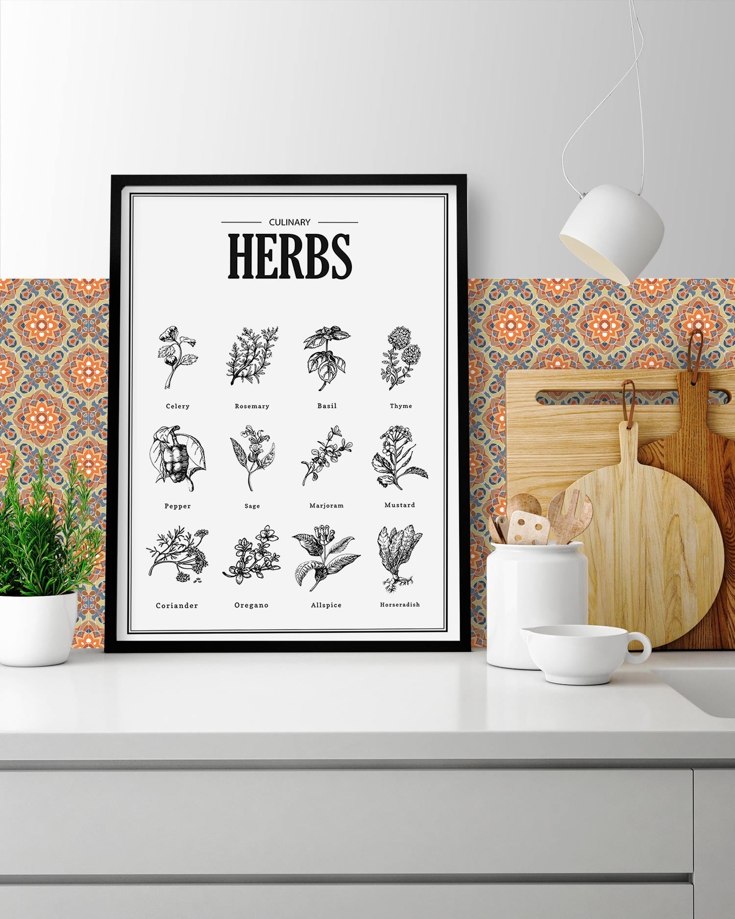 Azulejo Adhesivo Oriental Floreada Original Home & Living 