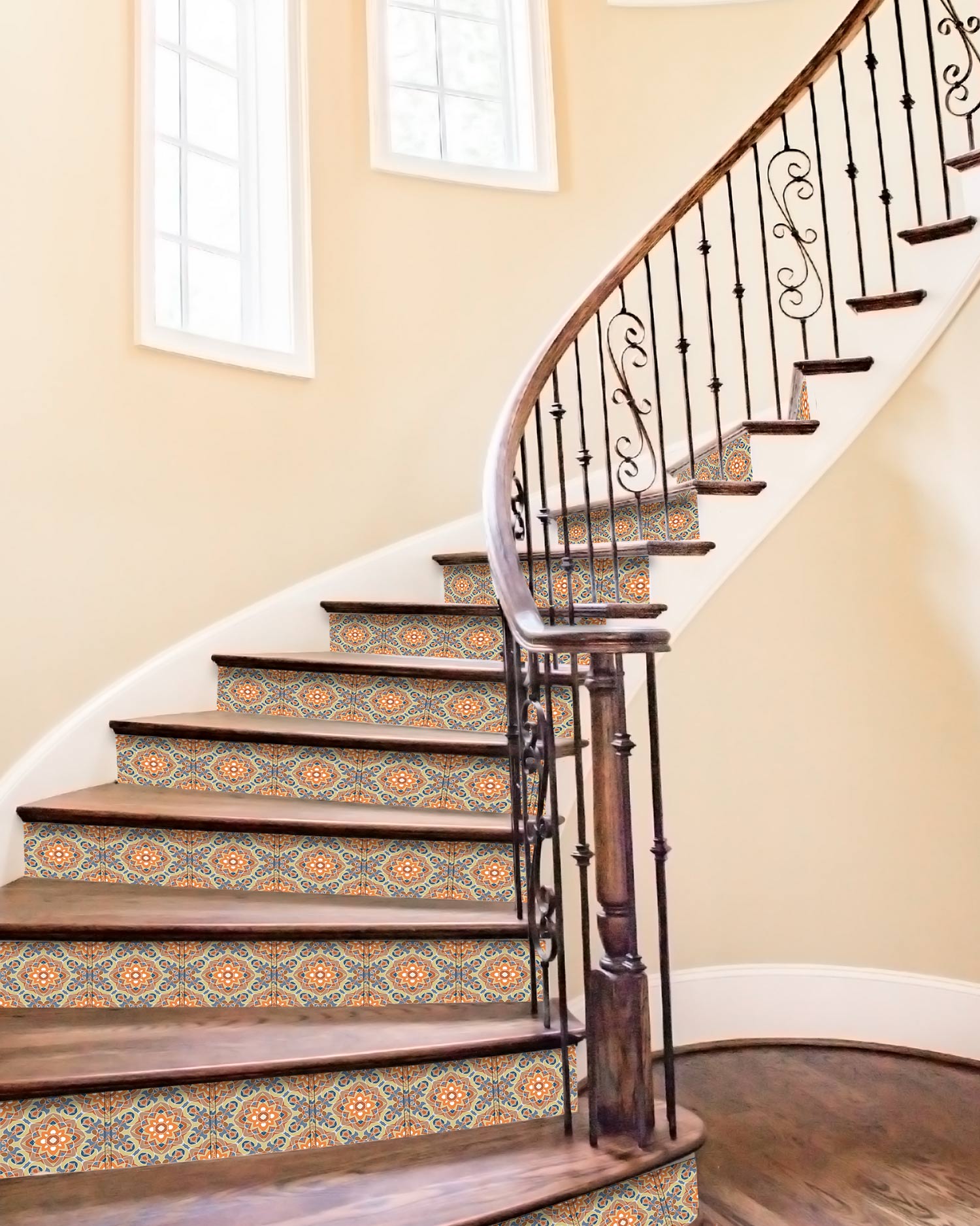 Azulejo Adhesivo Oriental Floreada Original Home & Living 