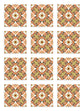 Azulejo Adhesivo Oriental Hidráulico Naranja Home & Living 