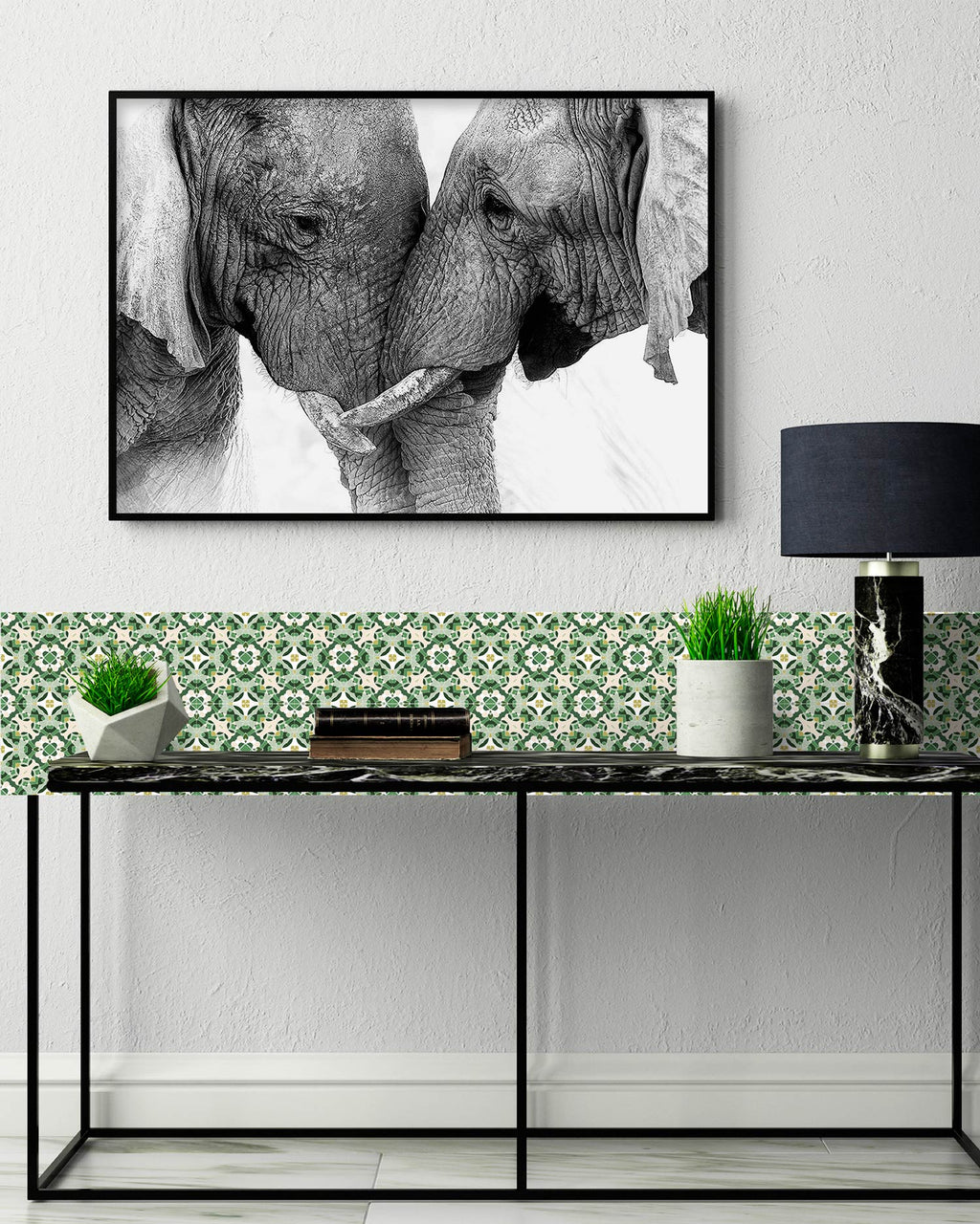 Azulejo Adhesivo Oriental Hidráulico Verde Home & Living 