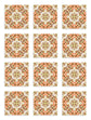 Azulejo Adhesivo Oriental Naranja Home & Living 