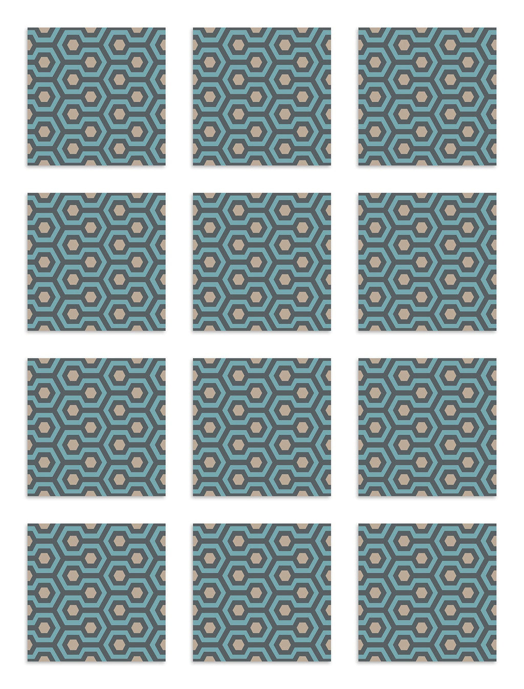 Azulejo Adhesivo Resplandor Azul Home & Living 