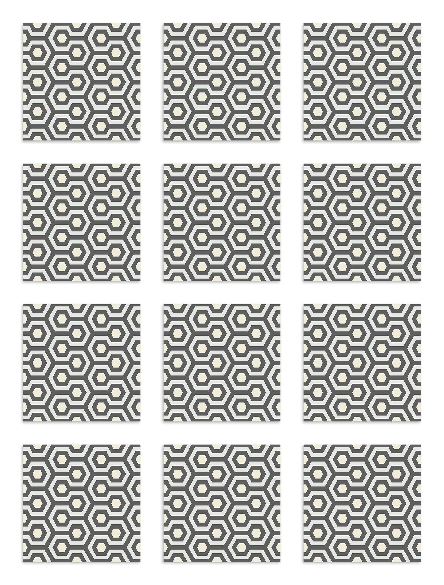 Azulejo Adhesivo Resplandor Gris Home & Living 