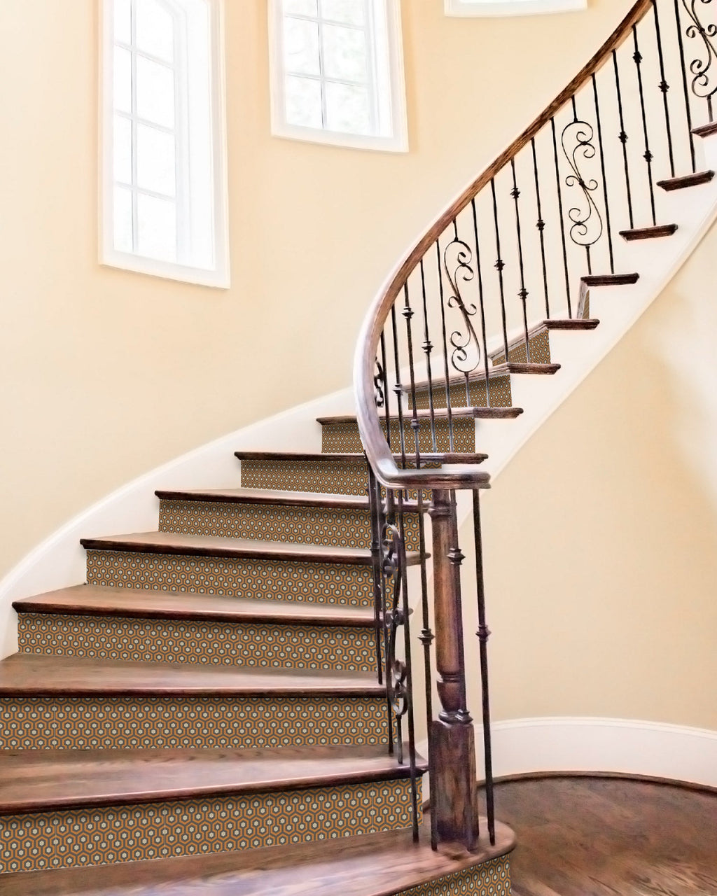 Azulejo Adhesivo Resplandor Naranja Home & Living 