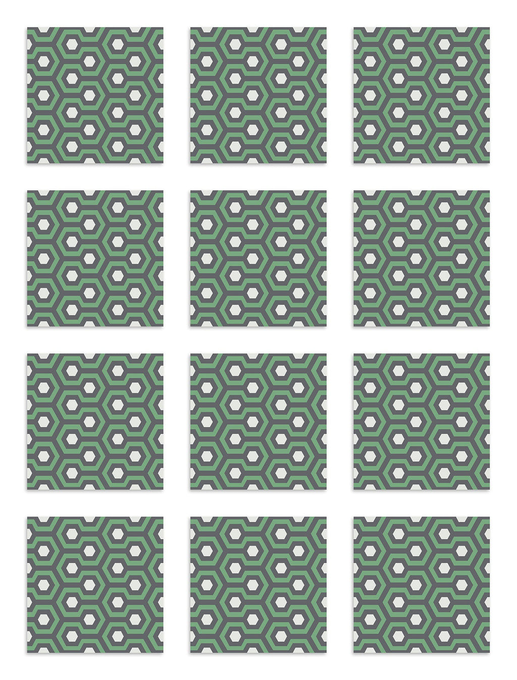 Azulejo Adhesivo Resplandor Verde Home & Living 