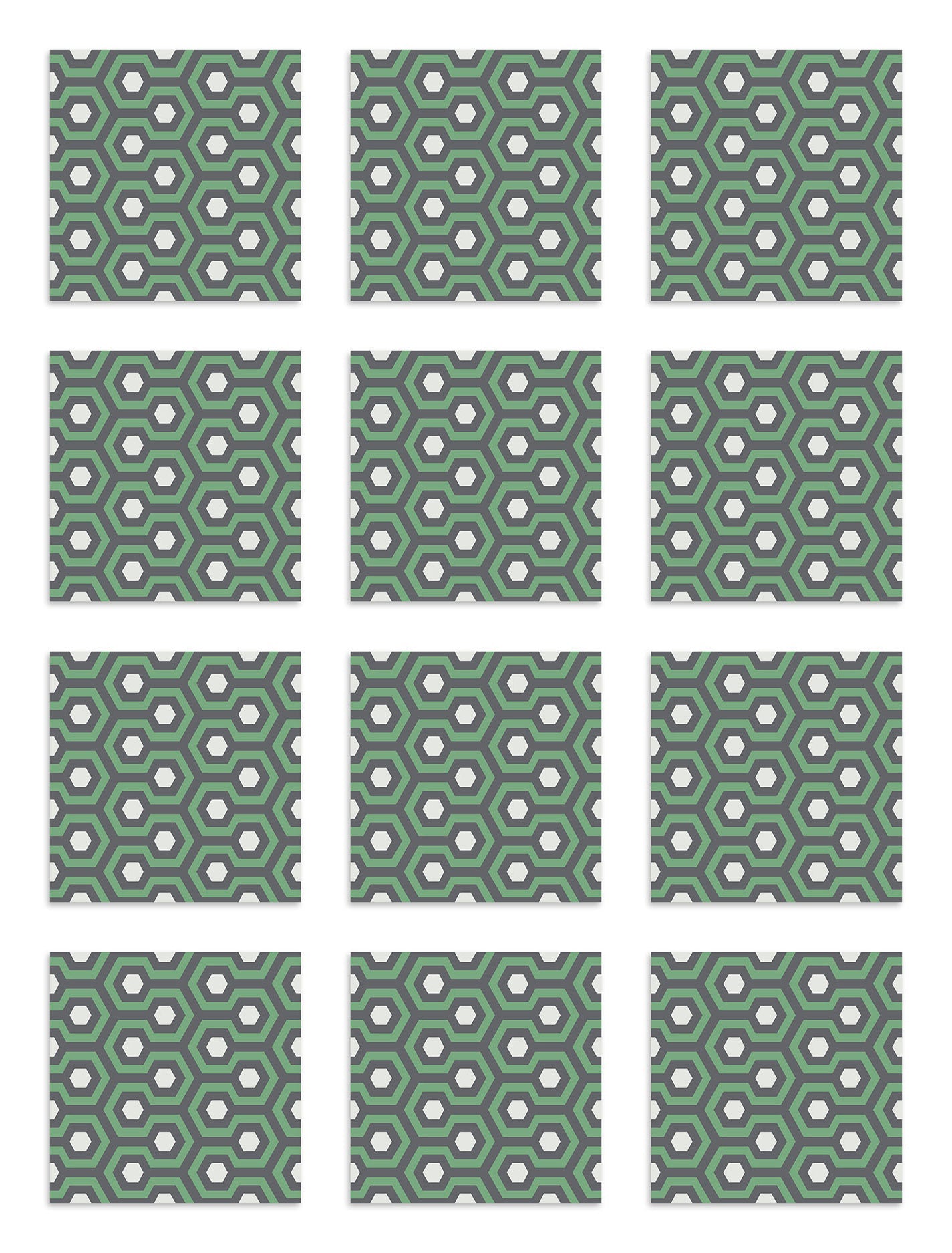 Azulejo Adhesivo Resplandor Verde Home & Living 