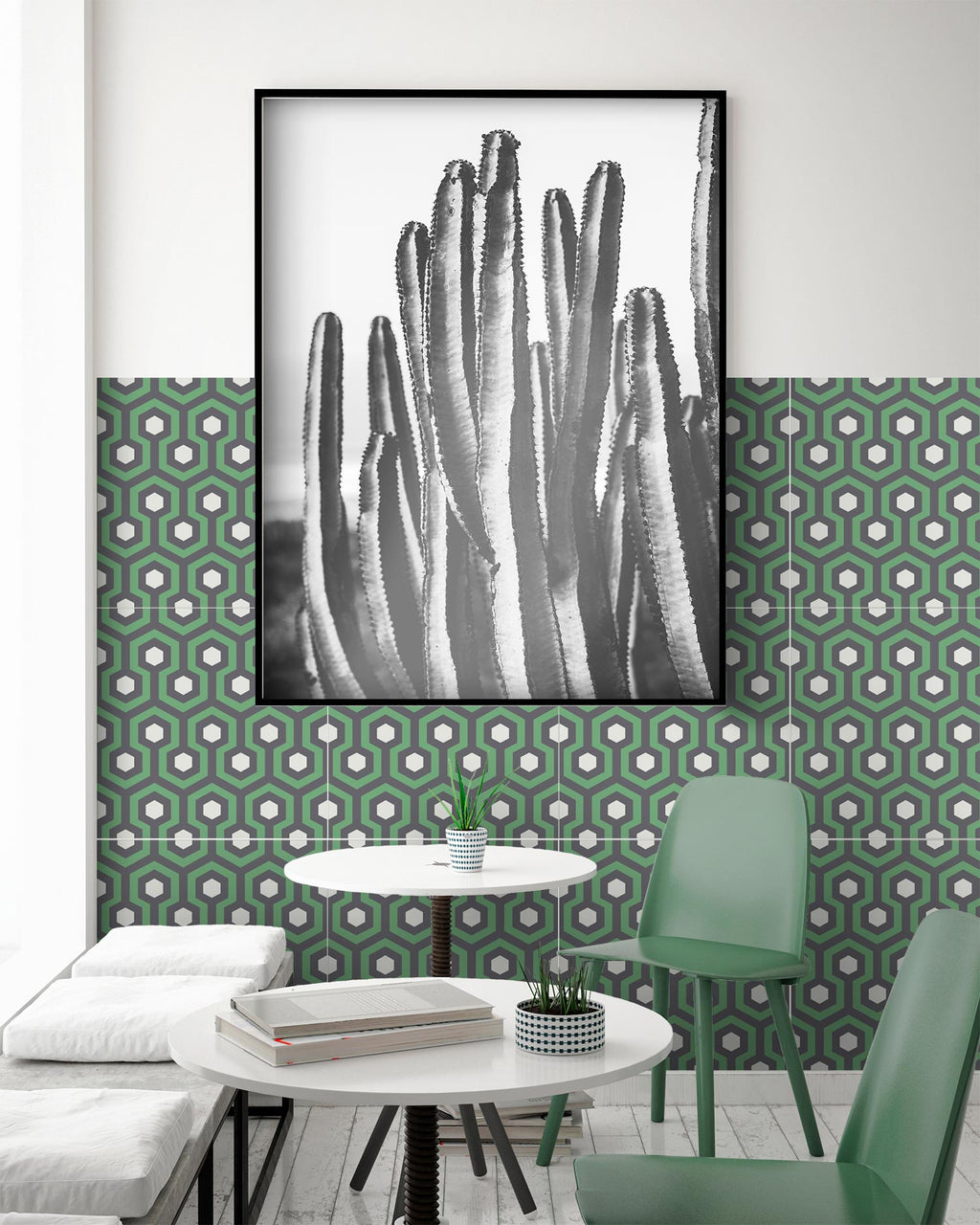 Azulejo Adhesivo Resplandor Verde Home & Living 
