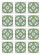 Azulejo Adhesivo Tipo Hidráulico Oriental Verde Home & Living 