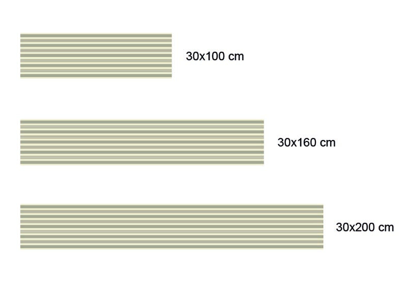 Camino de Mesa Vinílico Líneas Azules Home & Living 
