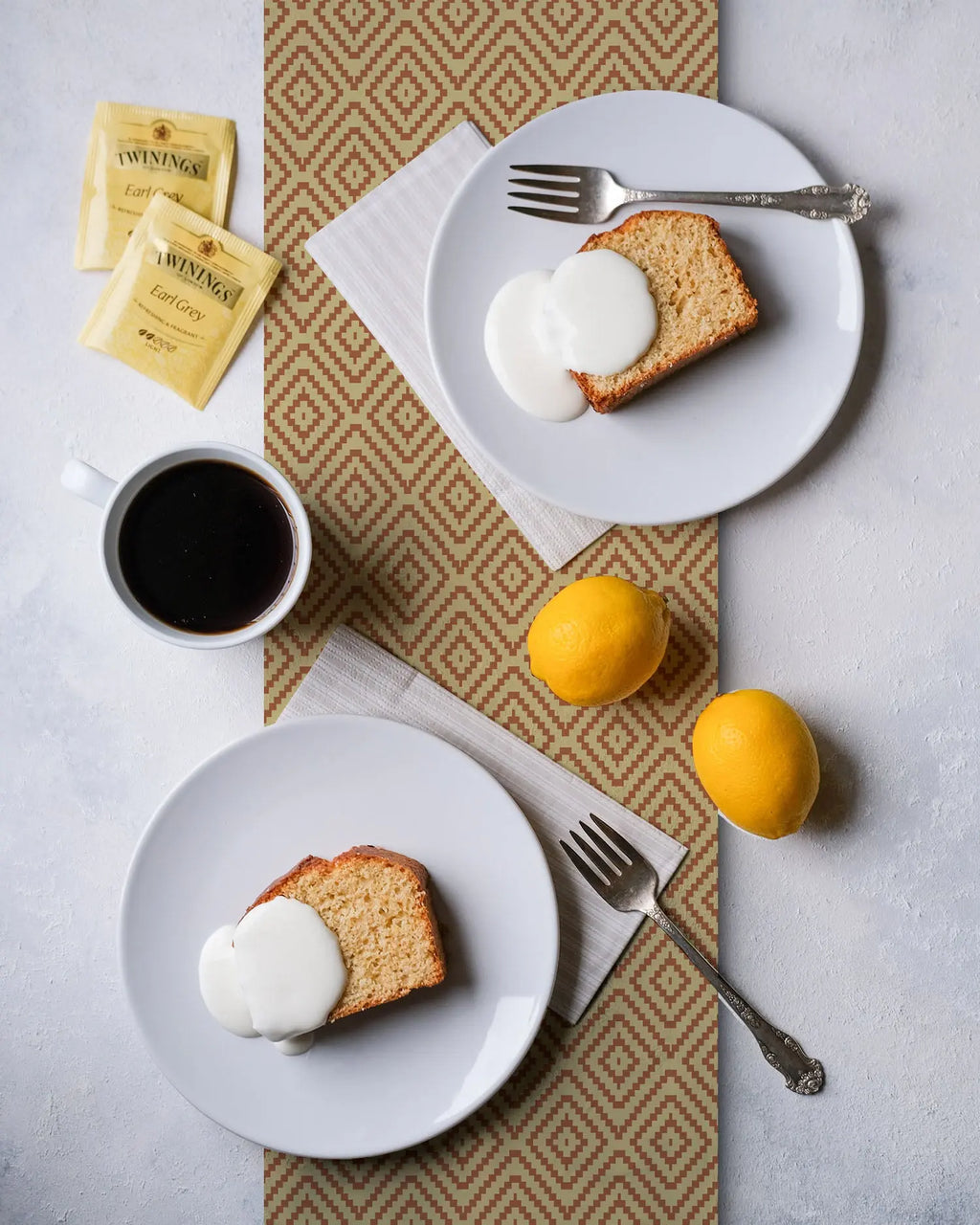 Camino de Mesa Vinílico Rombos Pequeños Naranjas freeshipping - Home and Living