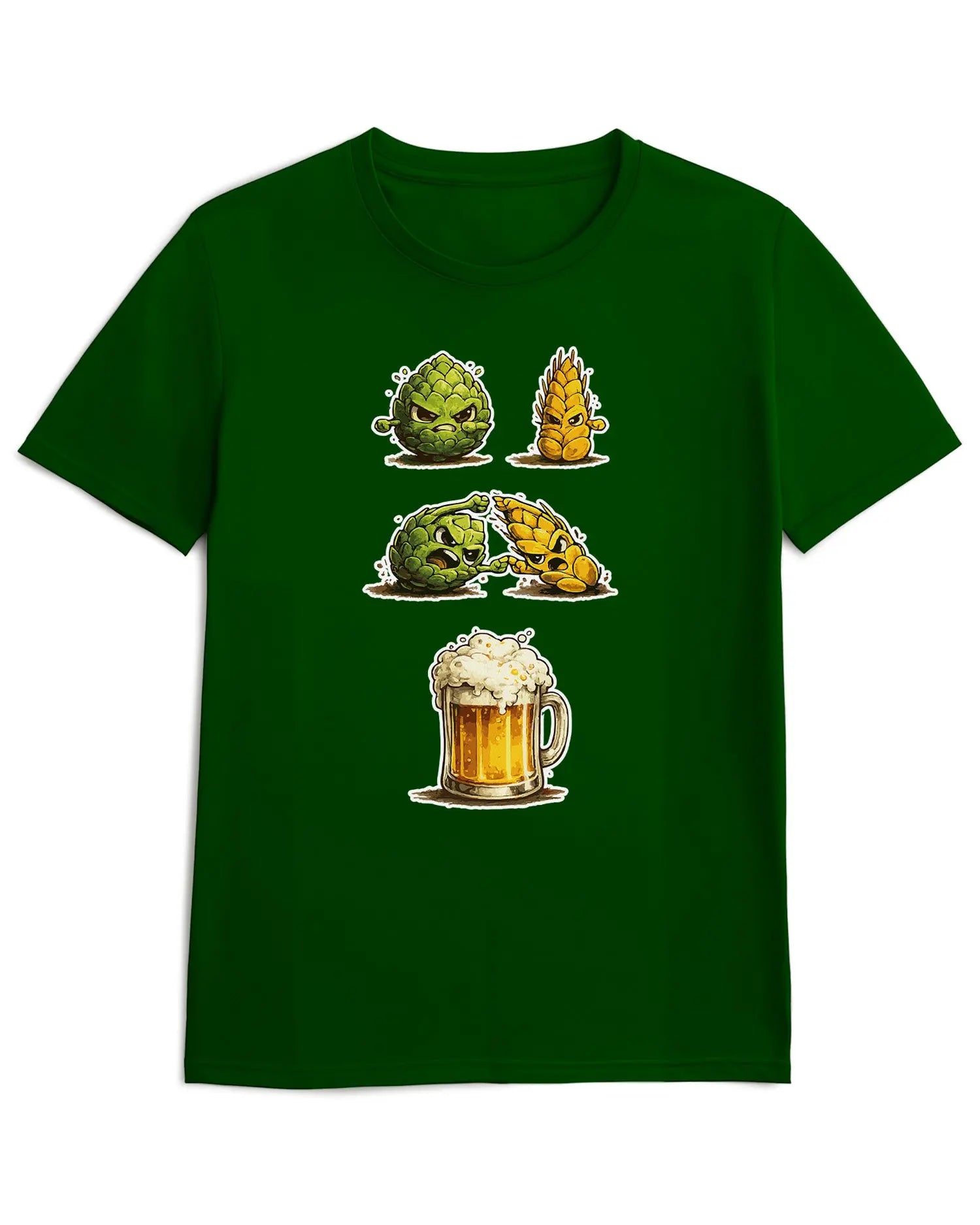 Camiseta de Manga Corta -  Beer Fusion  - 100% Algodón Home & Living