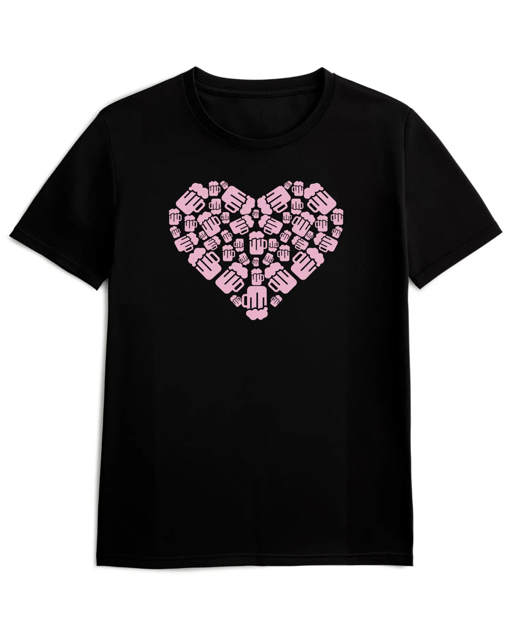 Camiseta de Manga Corta -  Beer Heart  - 100% Algodón Home & Living