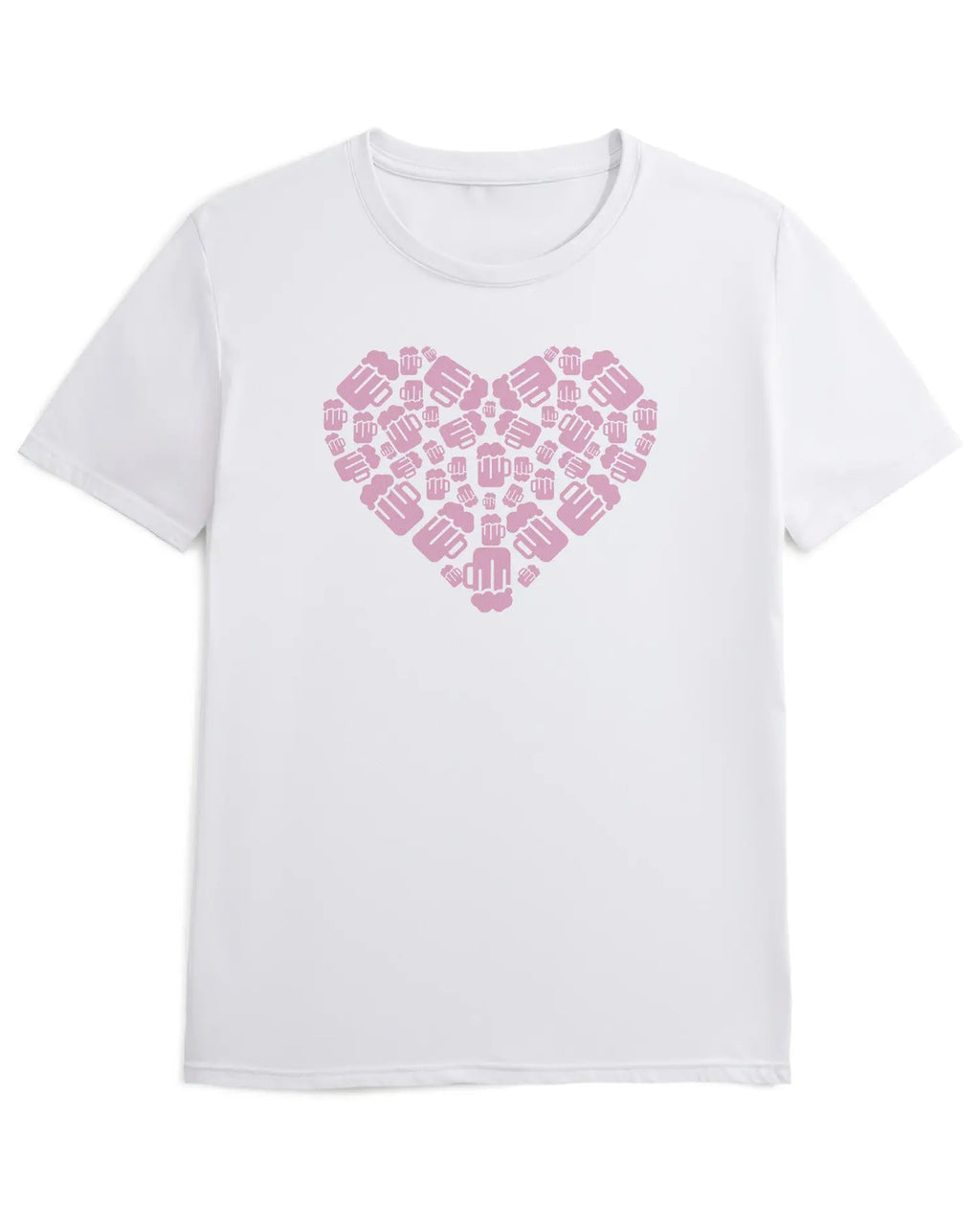 Camiseta de Manga Corta -  Beer Heart  - 100% Algodón Home & Living
