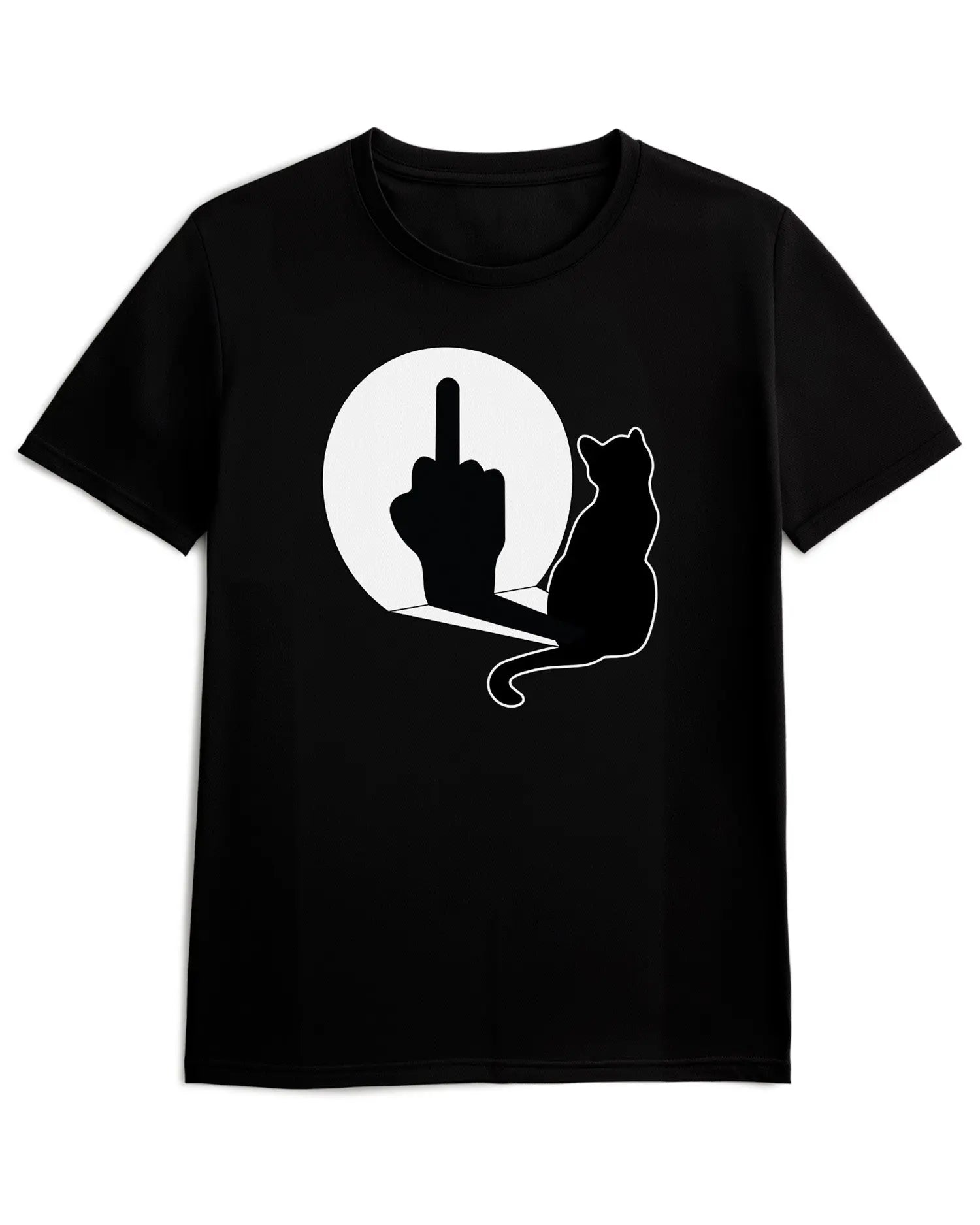 Camiseta de Manga Corta -  Cat Shadow  - 100% Algodón Home & Living
