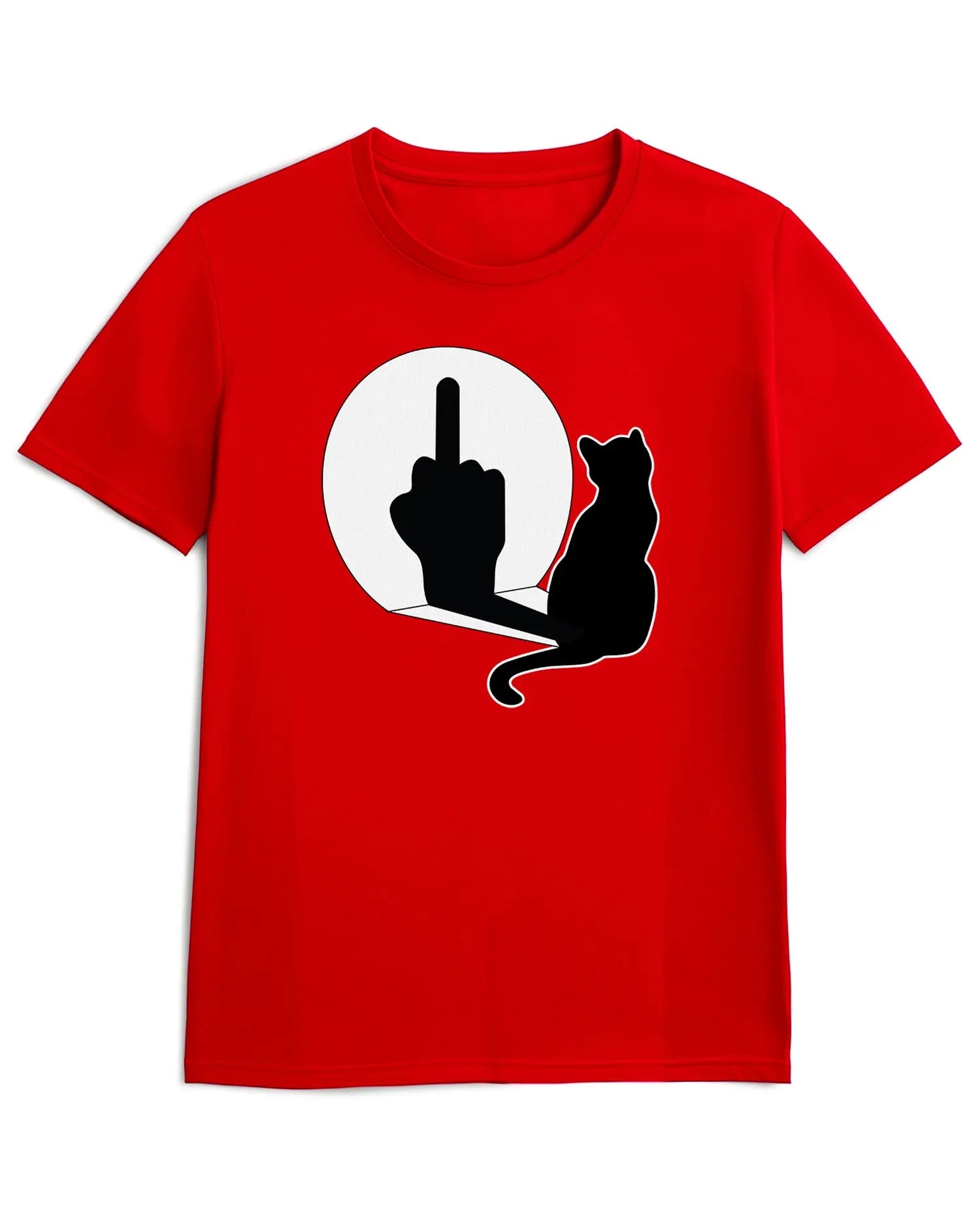 Camiseta de Manga Corta -  Cat Shadow  - 100% Algodón Home & Living