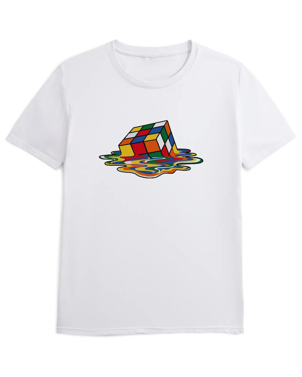 Camiseta de Manga Corta -  Cubo de Rubik  - 100% Algodón Home & Living