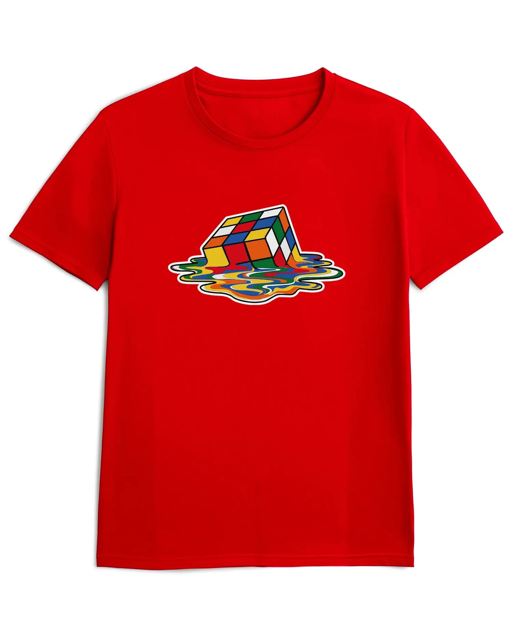 Camiseta de Manga Corta -  Cubo de Rubik  - 100% Algodón Home & Living