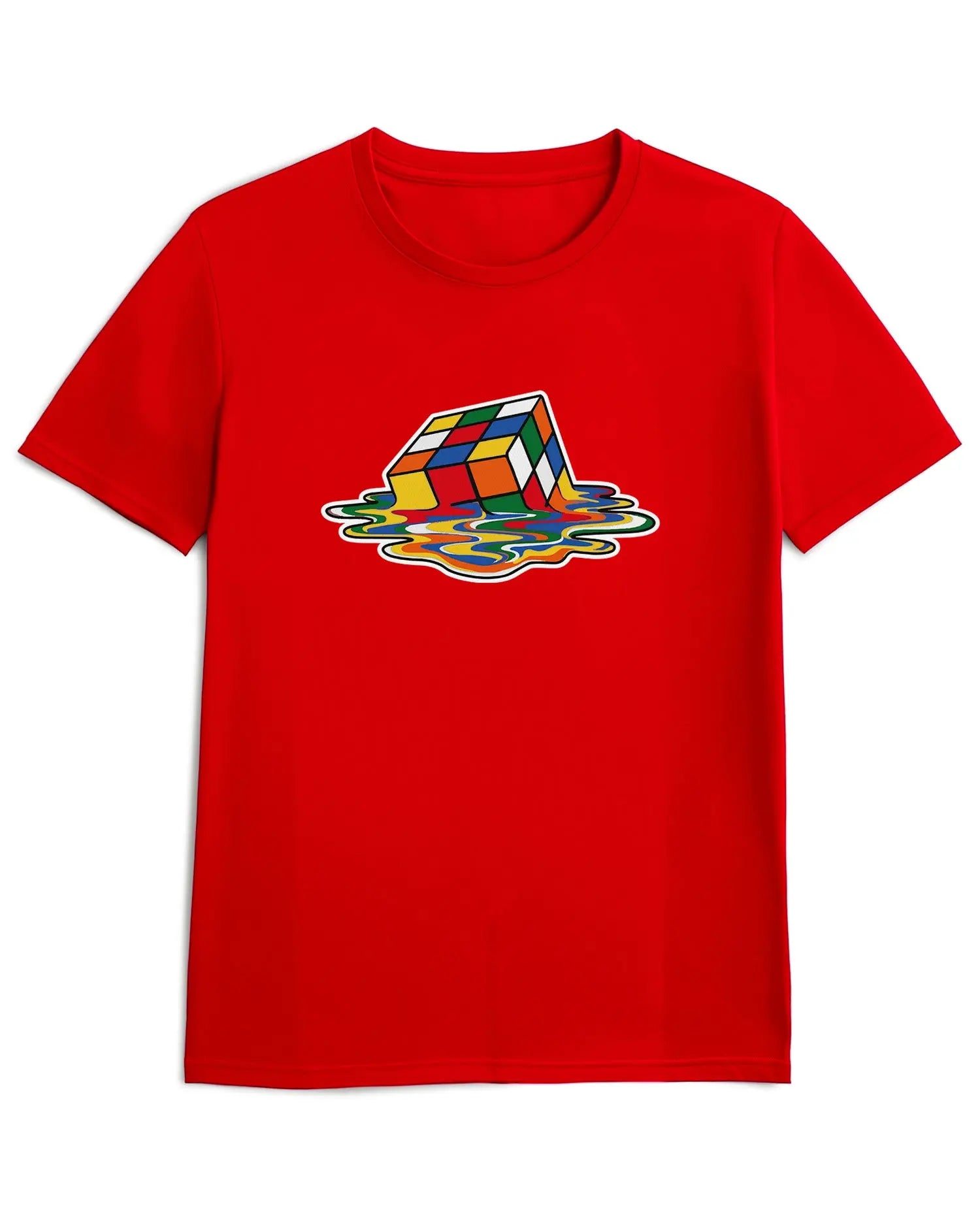 Camiseta de Manga Corta -  Cubo de Rubik  - 100% Algodón Home & Living