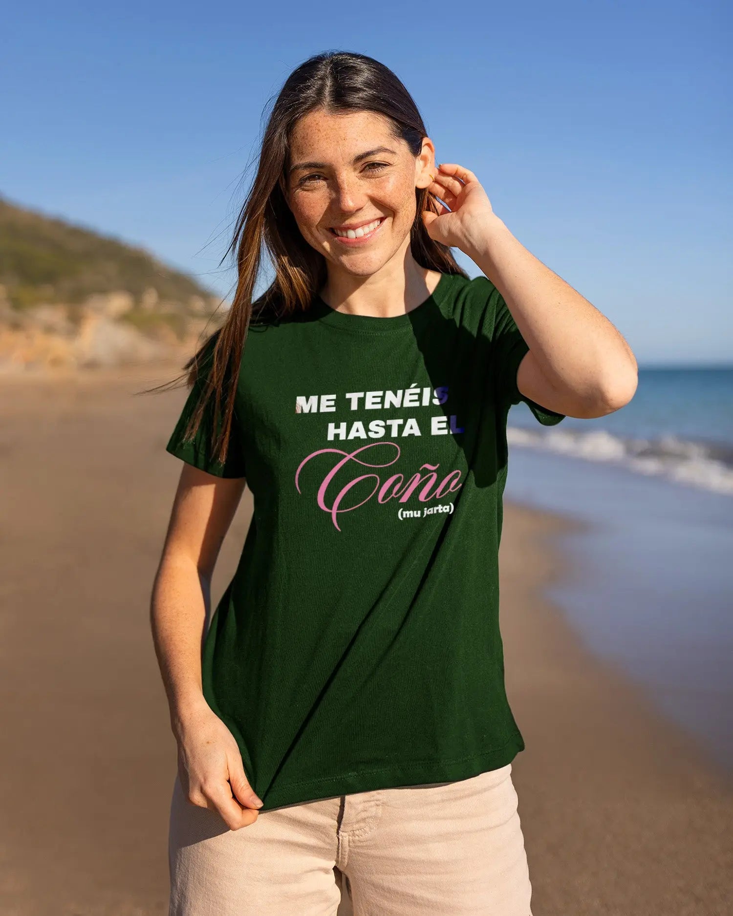 Camiseta de Manga Corta -  Estoy hasta el ***  - 100% Algodón Home & Living
