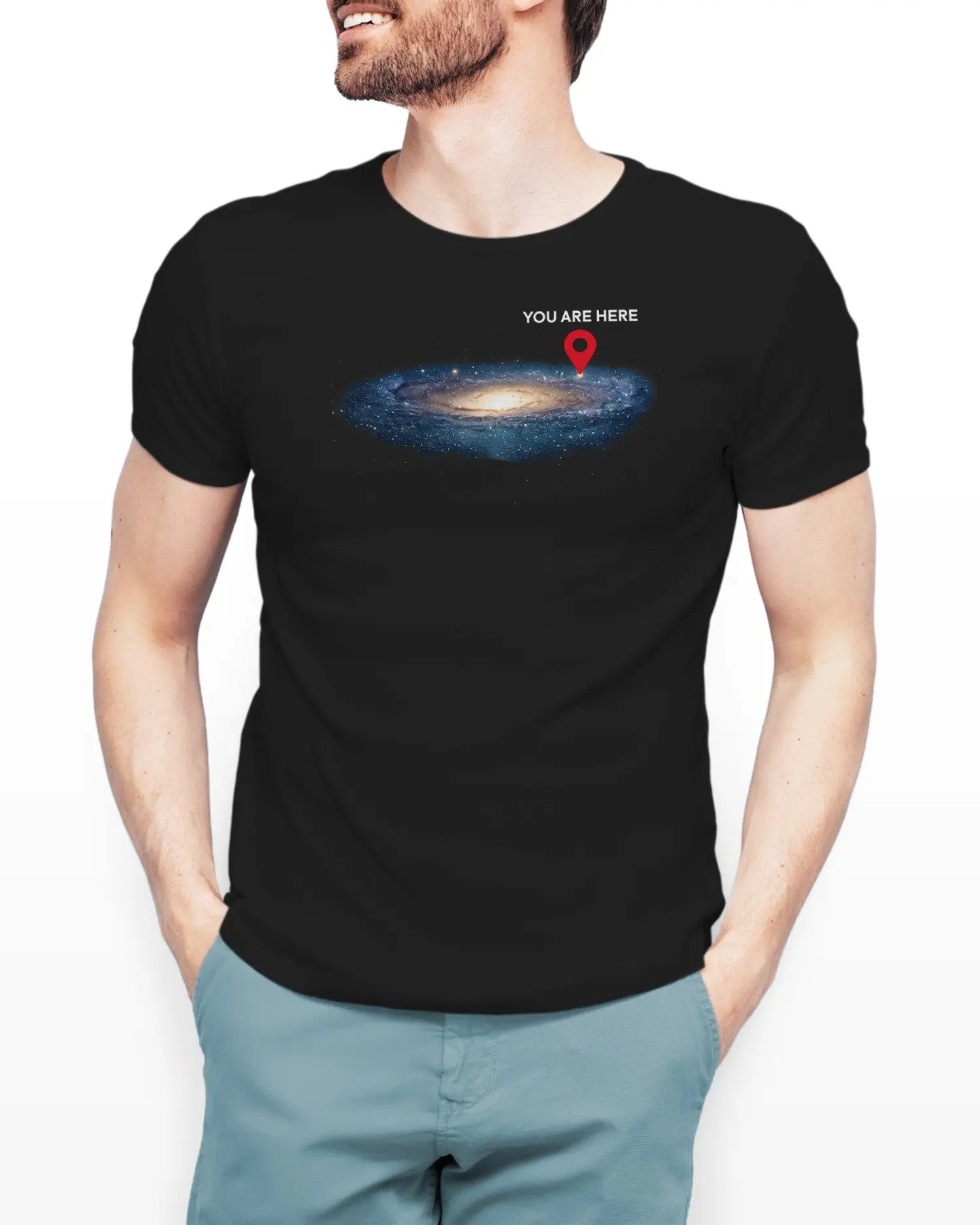 Camiseta de Manga Corta -  Galaxia Universo  - 100% Algodón Home & Living