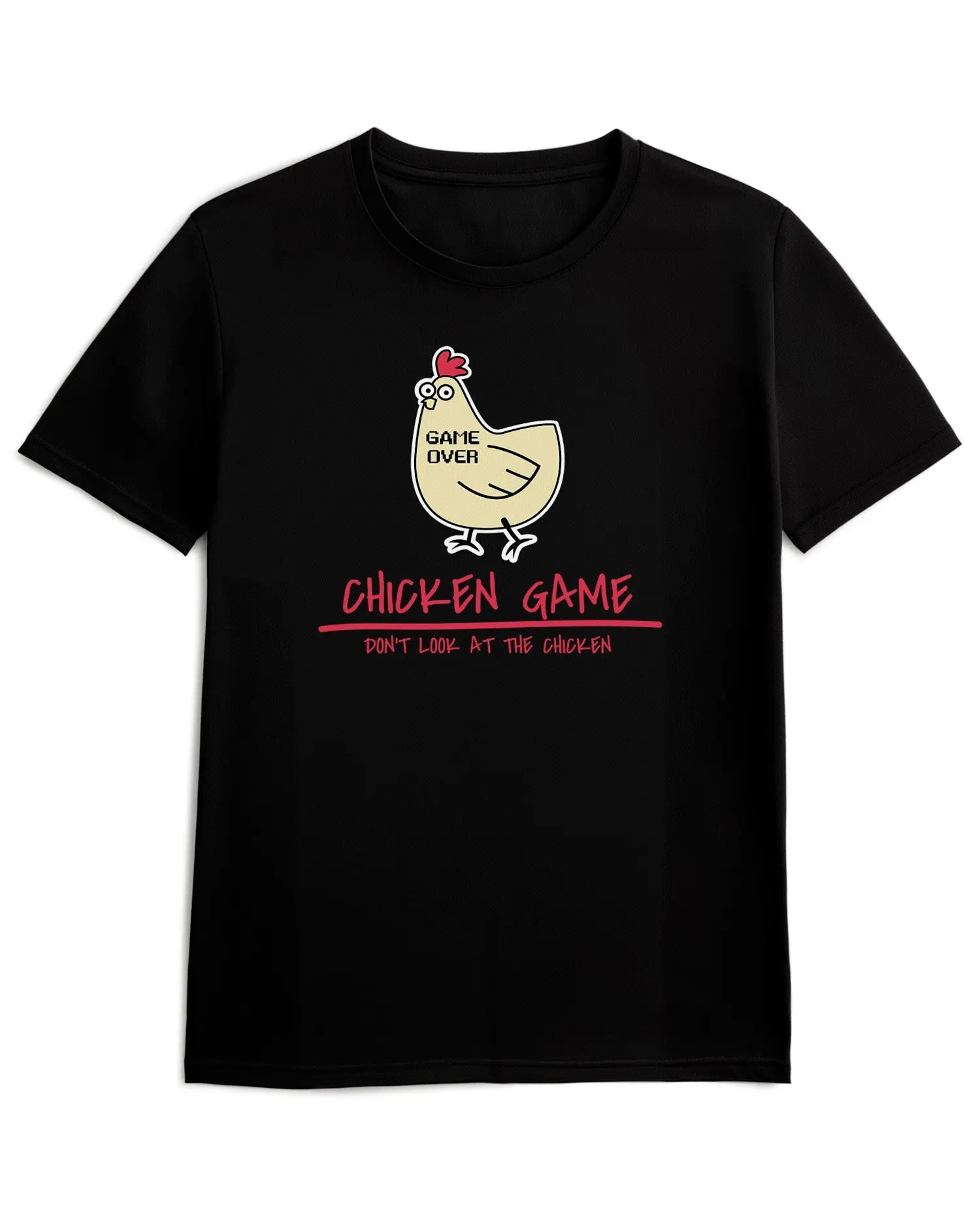 Camiseta de Manga Corta -  Gallina Gamer  - 100% Algodón Home & Living