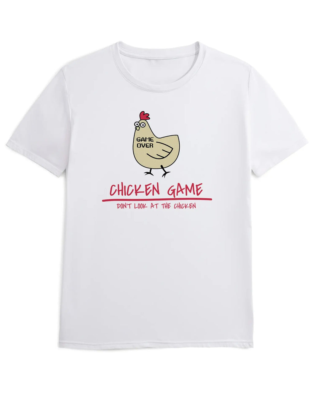 Camiseta de Manga Corta -  Gallina Gamer  - 100% Algodón Home & Living