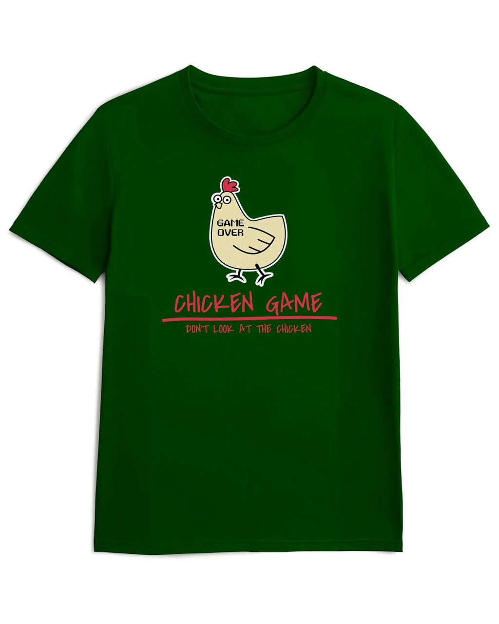 Camiseta de Manga Corta -  Gallina Gamer  - 100% Algodón Home & Living
