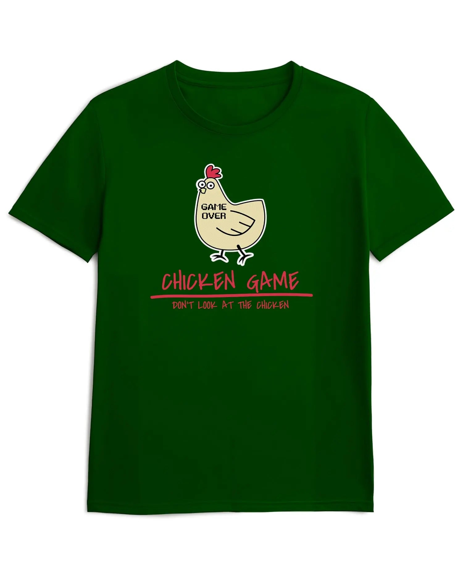Camiseta de Manga Corta -  Gallina Gamer  - 100% Algodón Home & Living