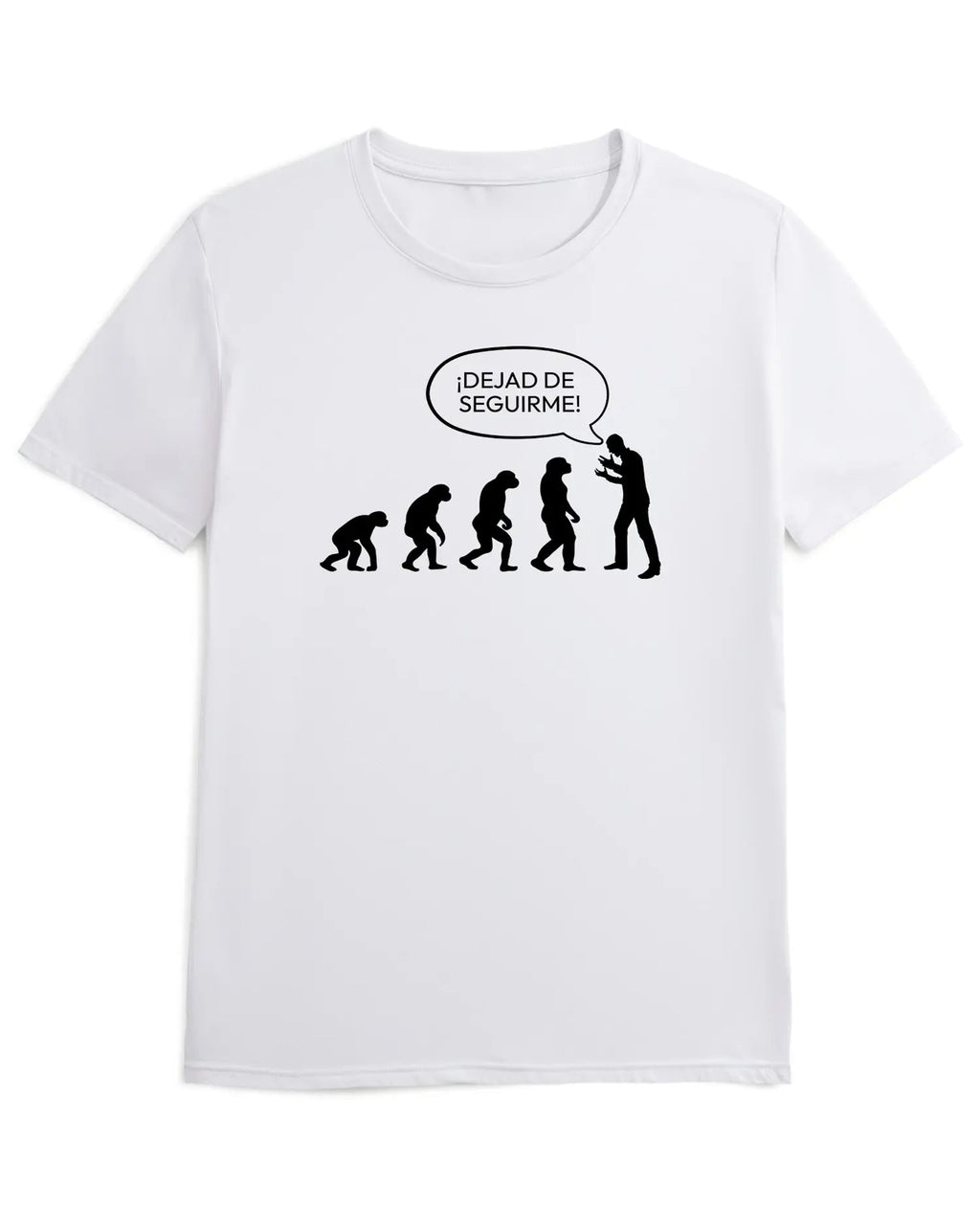 Camiseta de Manga Corta -  La Evolución Humana  - 100% Algodón Home & Living