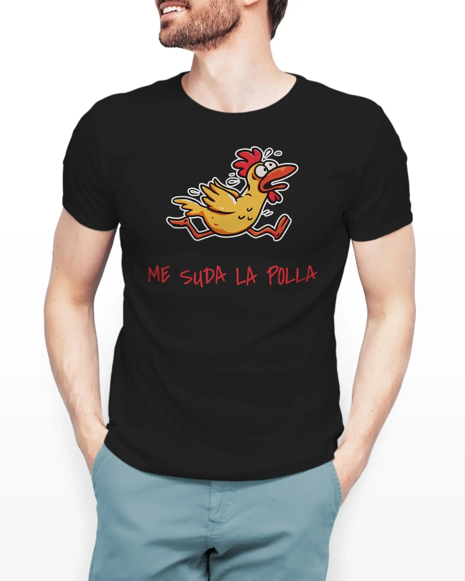 Camiseta de Manga Corta -  Me Suda la Polla - 100% Algodón Home & Living